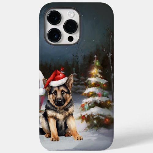 Winter German Shepherd Caravan Christmas Adventure Case_Mate iPhone 14 Pro Max Case