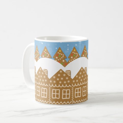 Winter Gingerbread Street Coffee Mug