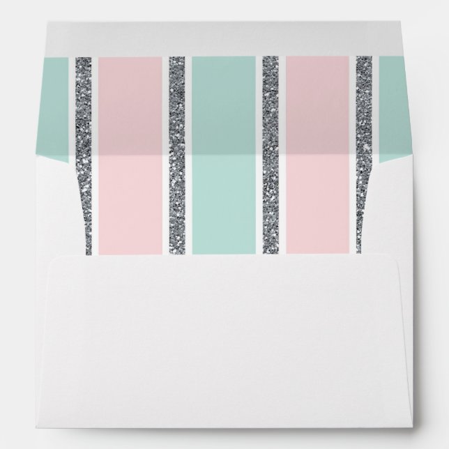 Winter girl baby shower invitation 5x7 envelope (Back (Bottom))