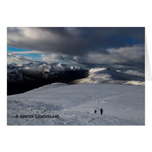 Winter Glencoe Scotland Landscape Cards (Front Horizontal)