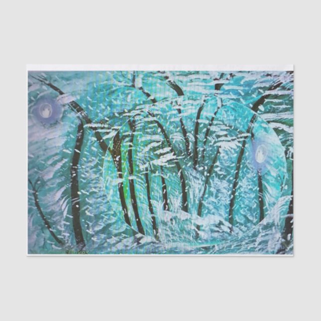 Winter Globe  Tissue Paper (Front)