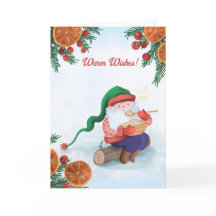 Winter Gnome in the Snow