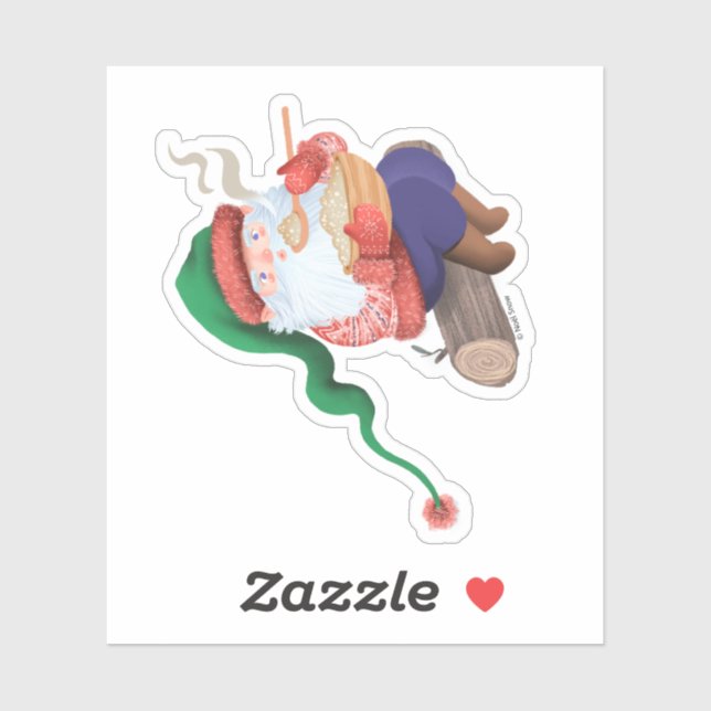 Winter Gnome Jultomten  Sticker (Sheet)