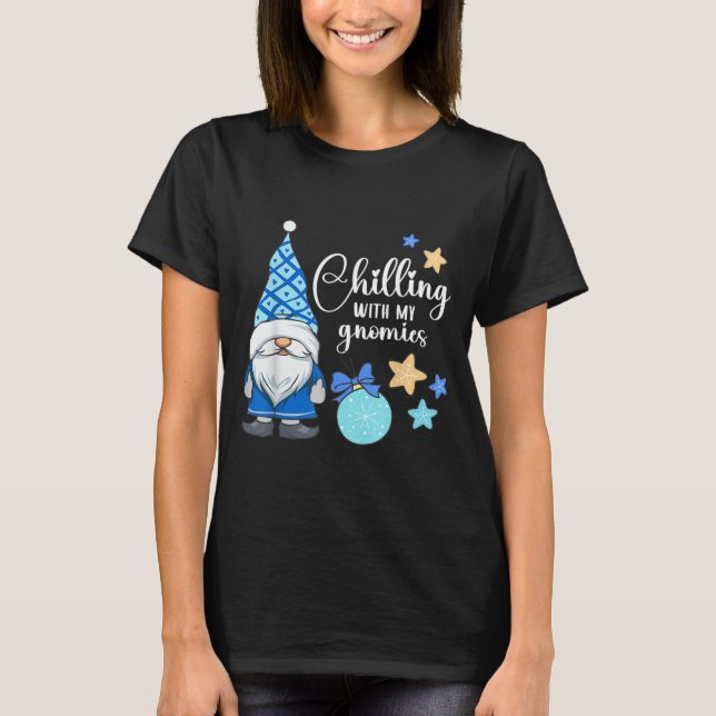 Winter Gnome, Nordic, Christmas Gnome  T-Shirt (Front)