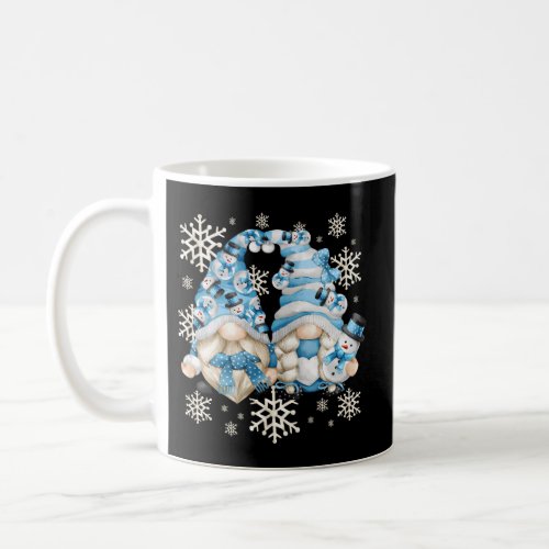 Winter Gnome _ Snowman Decor With Snowflakes Coffee Mug
