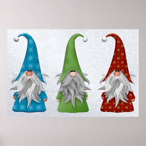 Winter Gnomes Poster