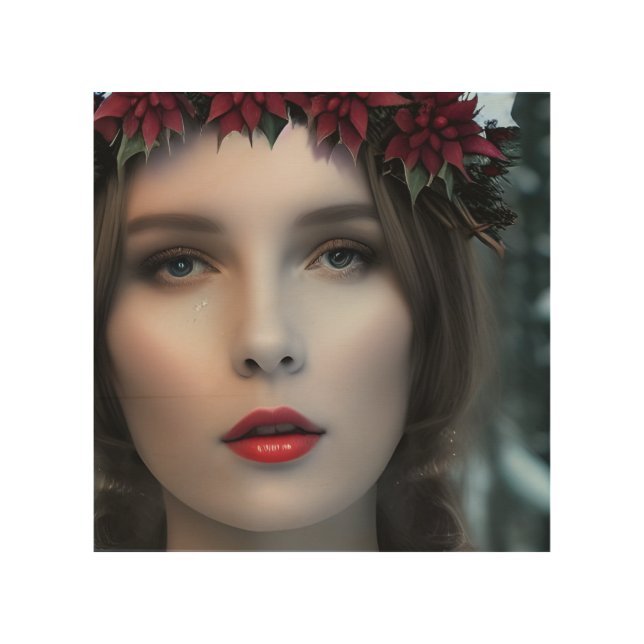 Winter Goddess  Wood Wall Art (Front)