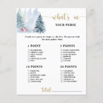 Winter gold font \ whats in your purse game