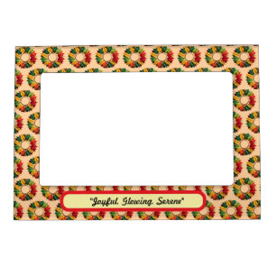 "Winter Golden Sparkles" Magnetic Frame
