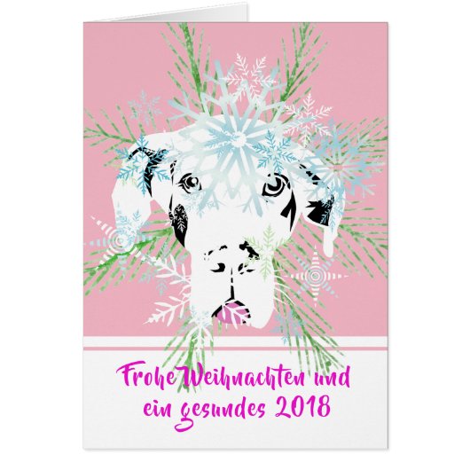 Winter Great Dane Cards (Front)