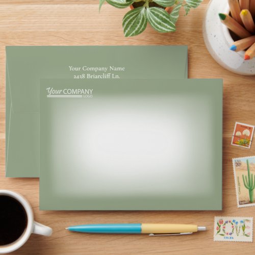 Winter Green Company Business Pre_addressed 5x7 Envelope