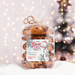 Winter green pine ice snowman baby shower thank square sticker<br><div class="desc">Snow much love and thanks! Add your thank you to your favors and gifts! Featuring a charming baby snowman wearing a Santa hat with red and white scarf stripes, surrounded by snowflakes and green pine branches with red berries with an icy frame and snow with an ice blue editable background...</div>