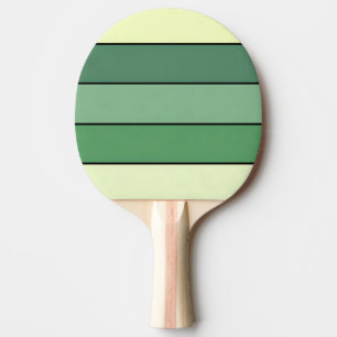 Winter Green Yellow Stripes On Watercolor Paper Ping Pong Paddle
