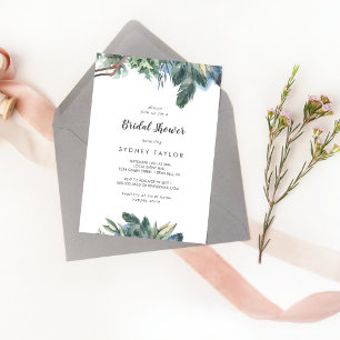 Winter Greenery Bridal Shower Invitation
