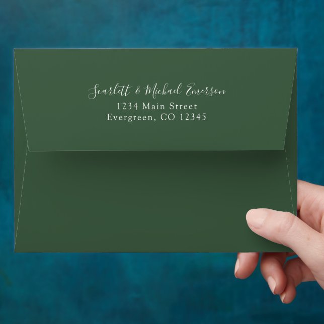 Winter Greenery Holiday Envelope (Hand)
