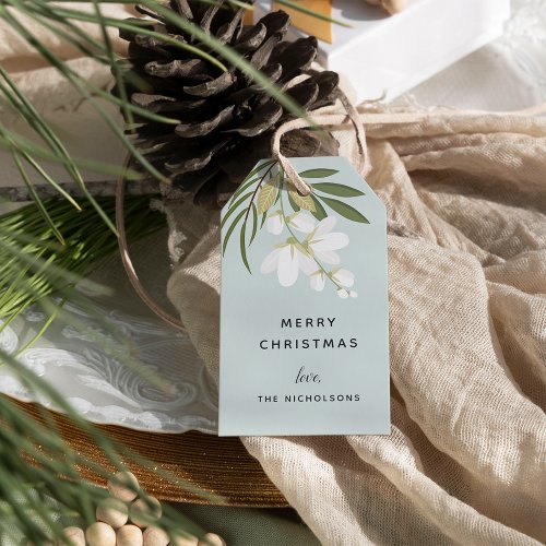 Winter Greenery Holiday Gift Tags