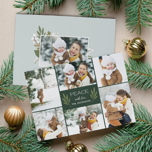 Winter Greenery Holiday Photo Card