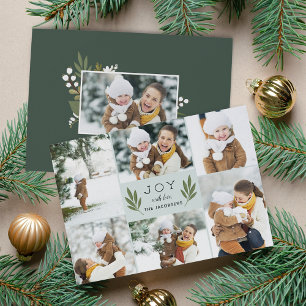 Winter Greenery Holiday Photo Card