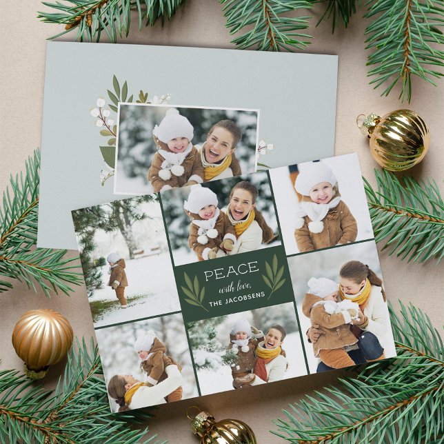 Winter Greenery | Holiday Photo Card (Creator Uploaded)