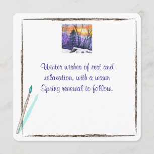 Winter Greeting Card