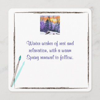 Winter Greeting Card