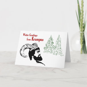 Winter Greetings from Krampus Holiday Card