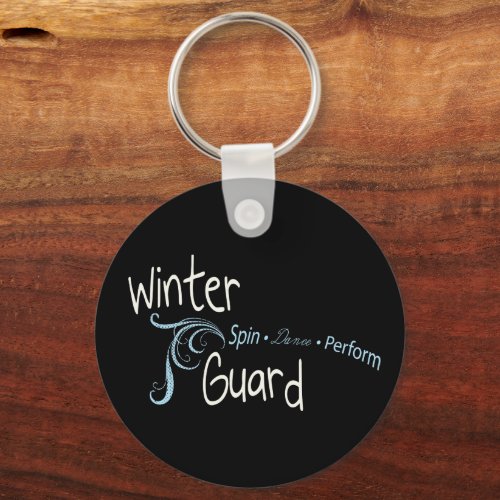 Winter Guard Colorguard Spin Dance Perform Keychain