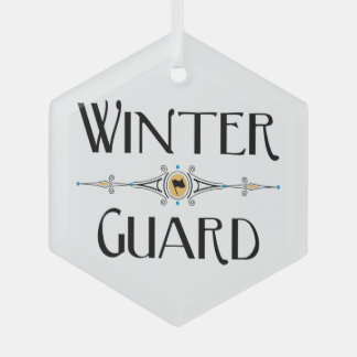 Winter Guard Decorative Line Glass Ornament