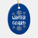 Winter Guard Snowflake Ceramic Ornament