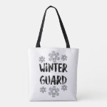 Winter Guard Snowflake Tote Bag