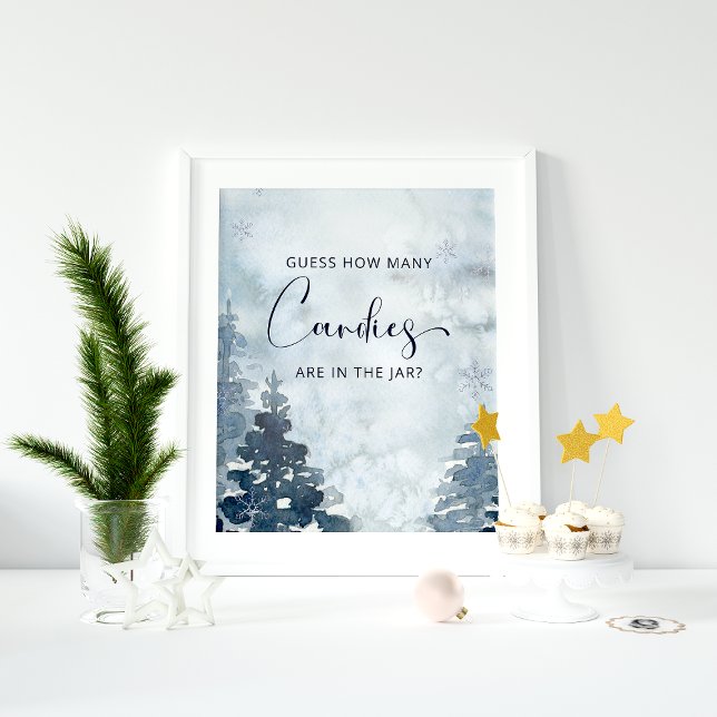 Winter Guess How Many Candies Poster (Creator Uploaded)