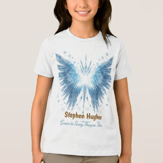 Winter Halo Guardian – Personalized  Tri-Blend Shirt