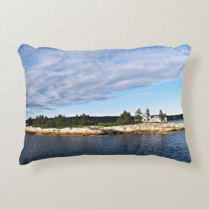 Winter Harbor Lighthouse, Maine Accent Pillow