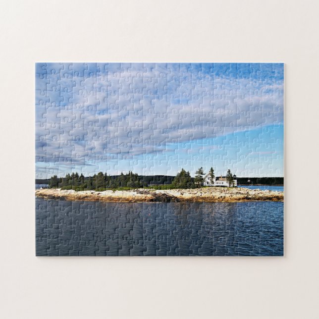 Winter Harbor Lighthouse, Maine Jigsaw Puzzle (Horizontal)