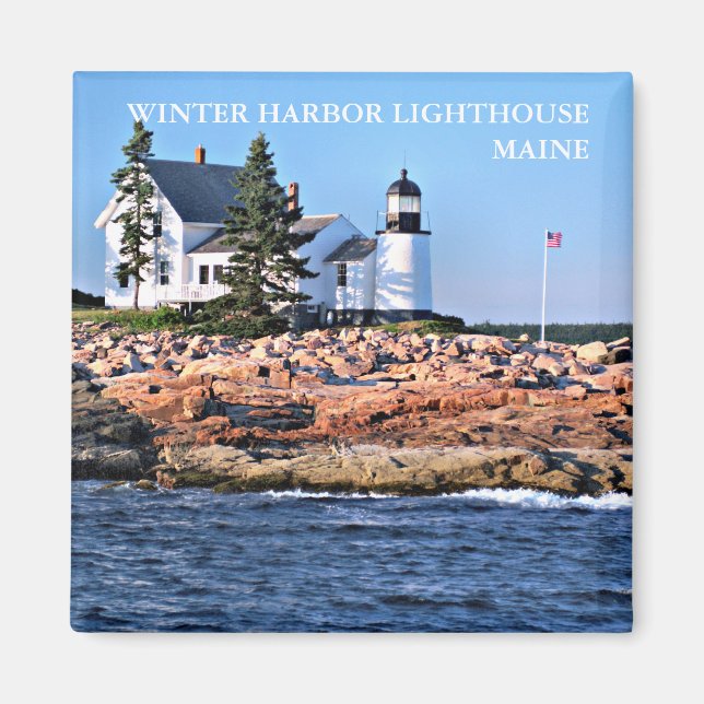 Winter Harbor Lighthouse, Maine Magnet (Front)