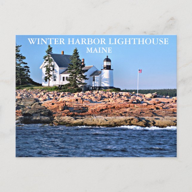 Winter Harbor Lighthouse, Maine Postcard (Front)