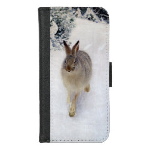 Winter Hare (Rabbit), Bruno Liljefors iPhone 8/7 Wallet Case