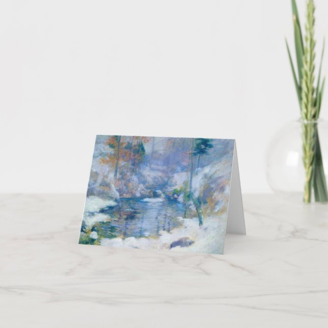 Winter Harmony, 1890-1900 by John Henry Twachtman Thank You Card (Front)