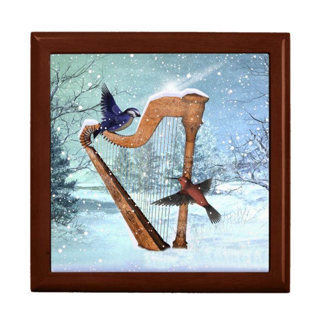 Winter harp trinket box (Front)