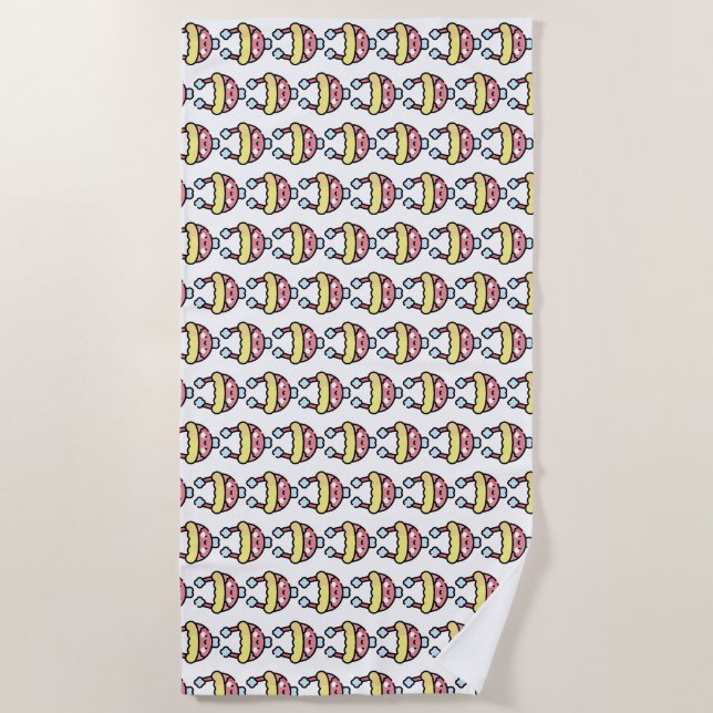 winter hat beach towel (Front)