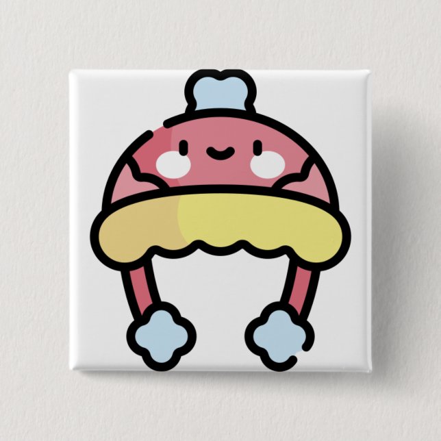 winter hat button (Front)