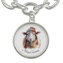 Winter Hat Christmas Sheep Custom Text