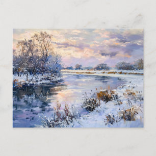 Winter Havel River Landscape Holiday Postcard