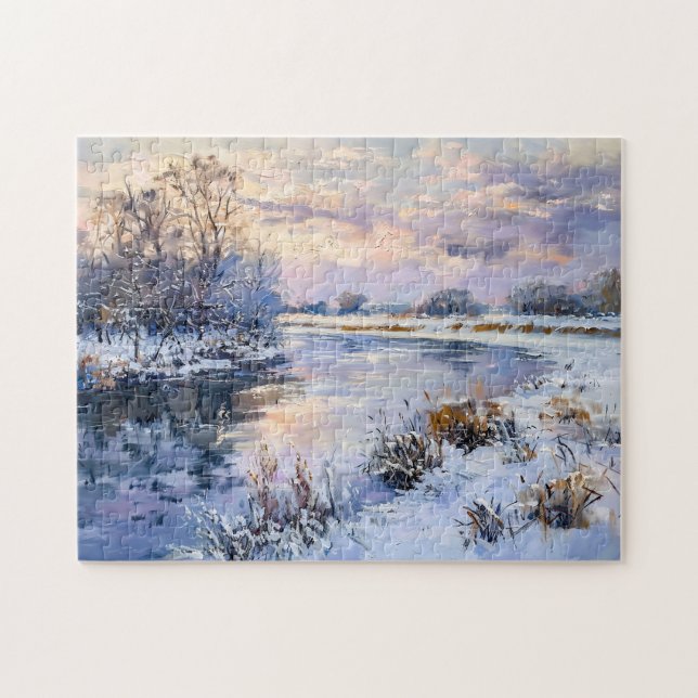 Winter Havel River Landscape Jigsaw Puzzle (Horizontal)