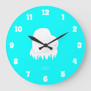 Winter Heart Acrylic Wall Clock