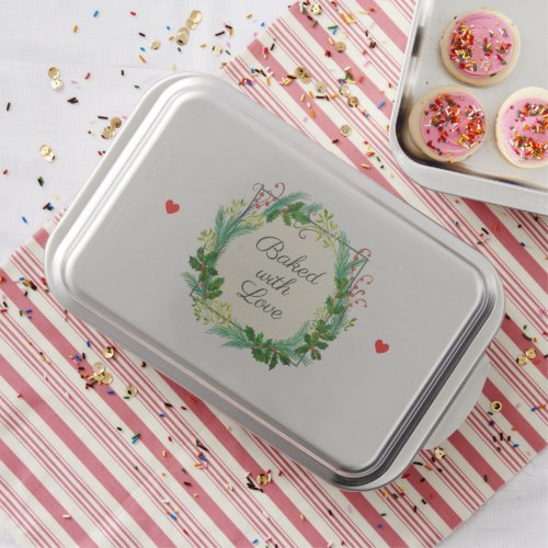 Winter Heart Fun Baked with Love Vintage Christmas Cake Pan