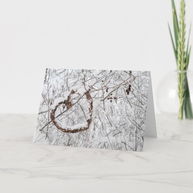 Winter Heart Thinking of You Card (Front)