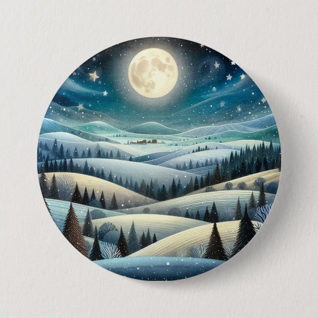 Winter Hillsides Button (Front)