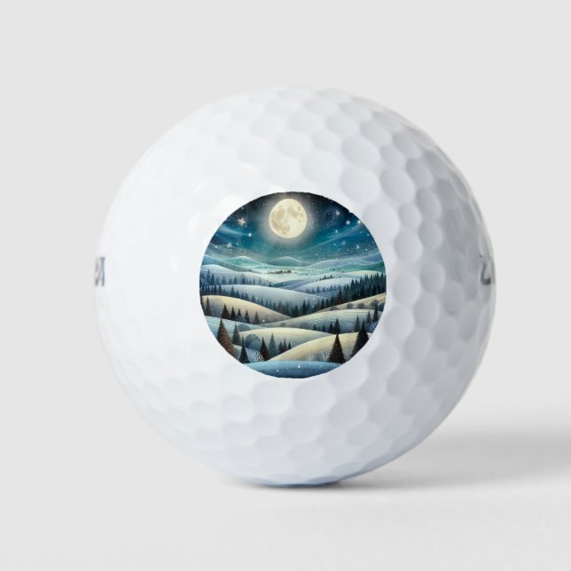 Winter Hillsides Golf Balls (Front)