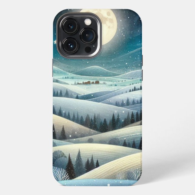 Winter Hillsides Iphone Case (Back)